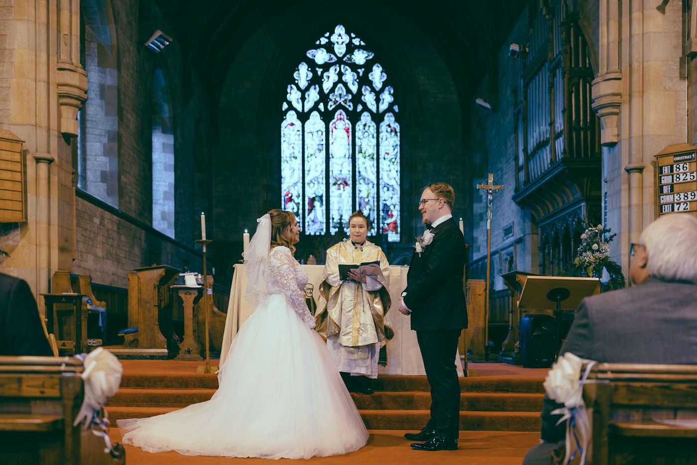 Wedding ceremony at St. John the Evangelist Church, Caterham Valley