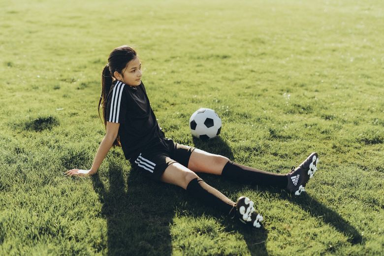Young footballer at Queen's Park, Caterham